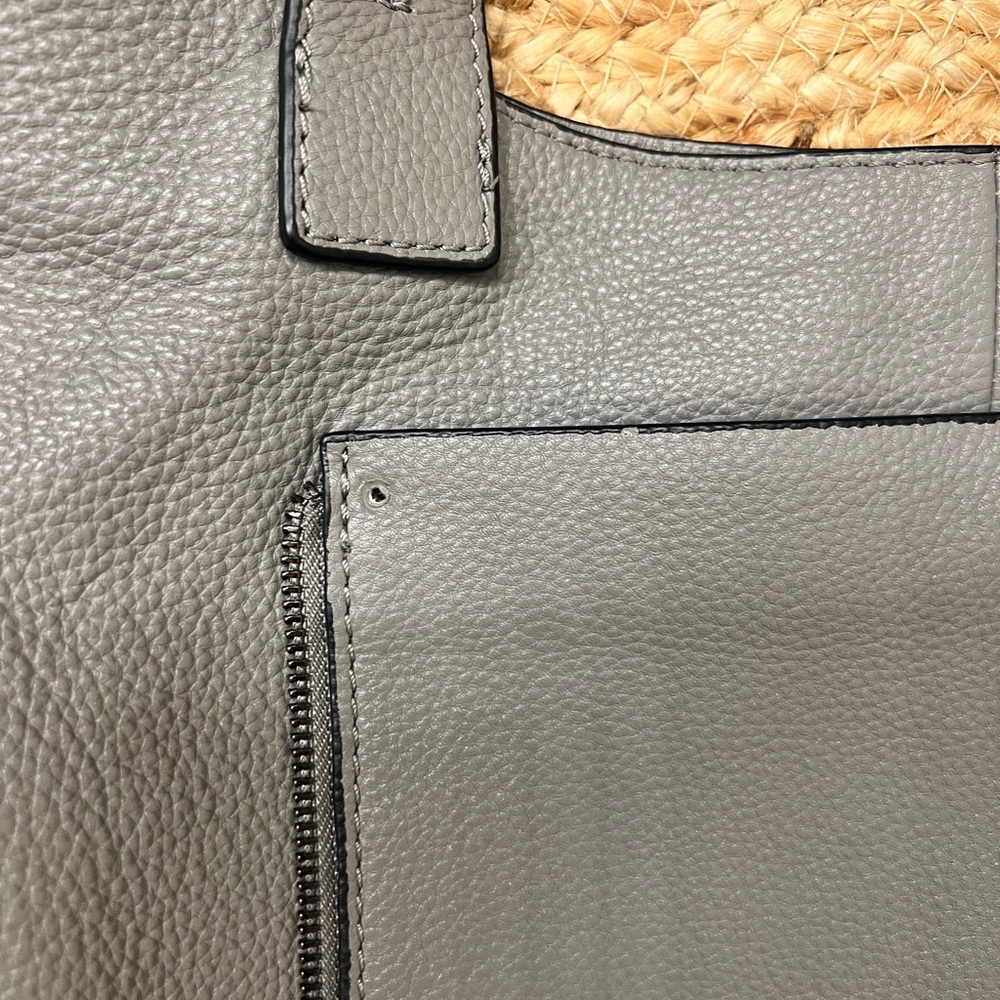 Vince Camuto Gray Leather Tote - Picture 5 of 6